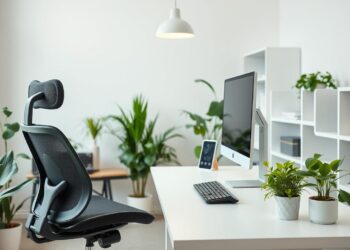 Ergonomischer Büroarbeitsplatz