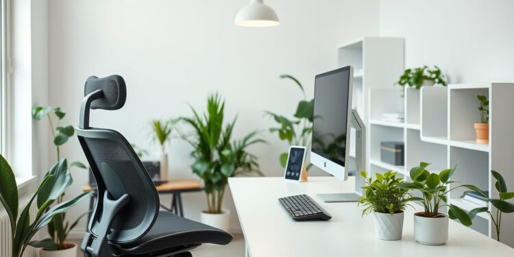 Ergonomischer Büroarbeitsplatz