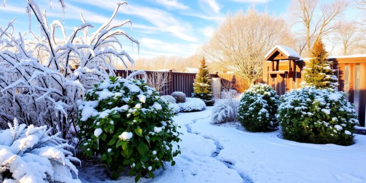 Garten im Winter