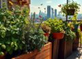 Kräutergarten auf dem Balkon